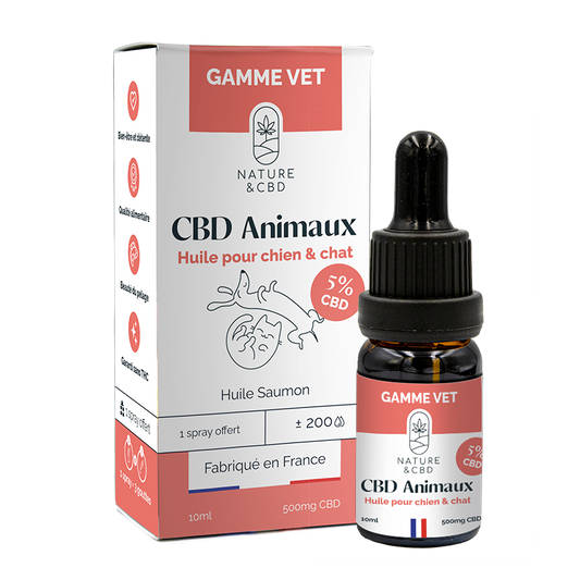 Huile CBD  Animaux (chien, chat) 5 %
